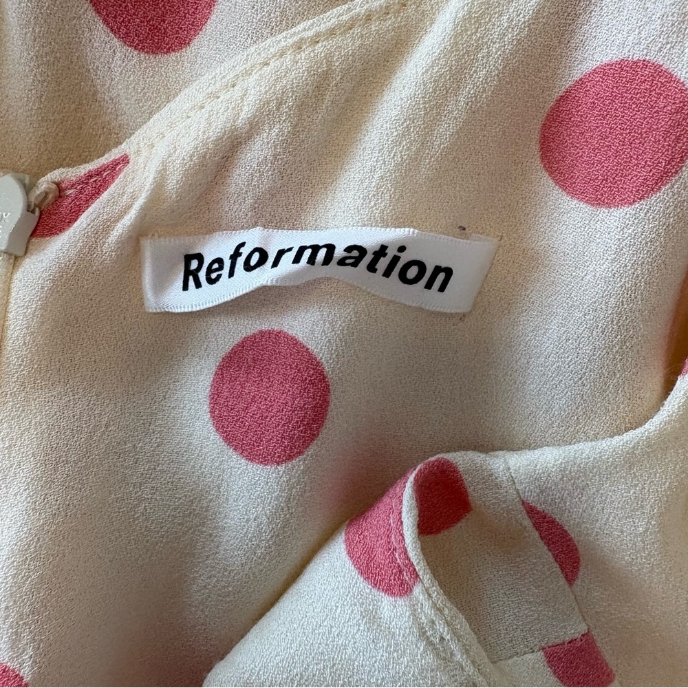 Reformation Yves Wrap Dress in Andie - Picture 6 of 7
